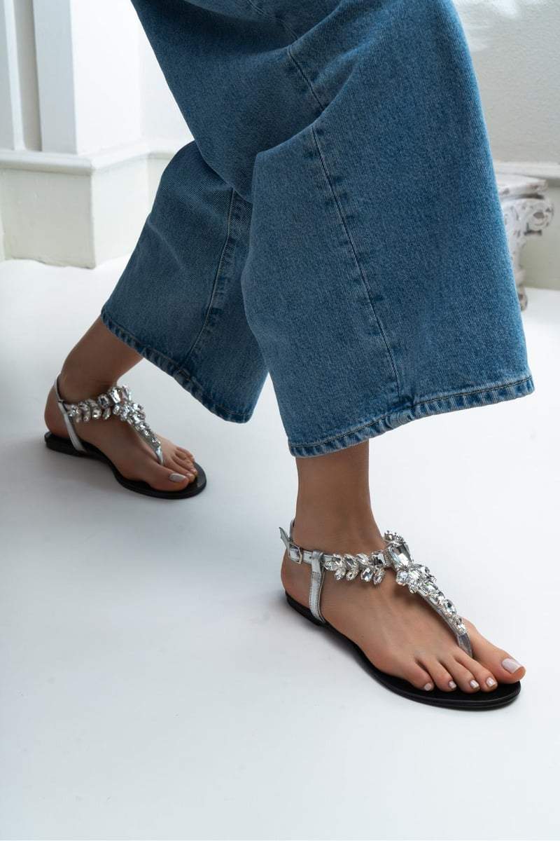 Diamond Flower Sandals