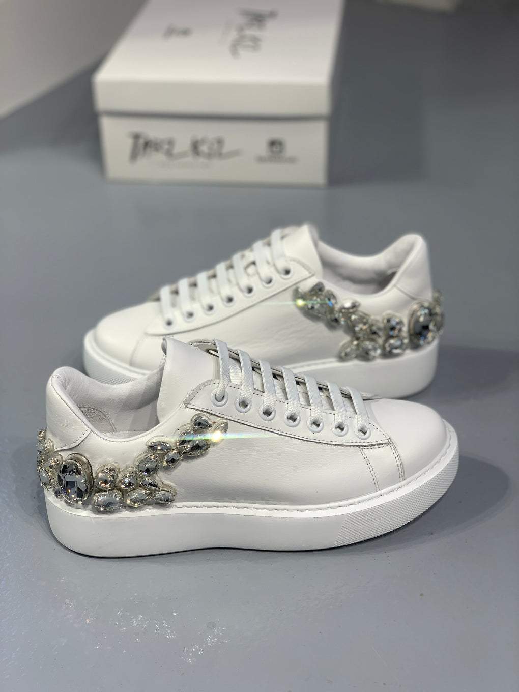 Heel studded sneakers