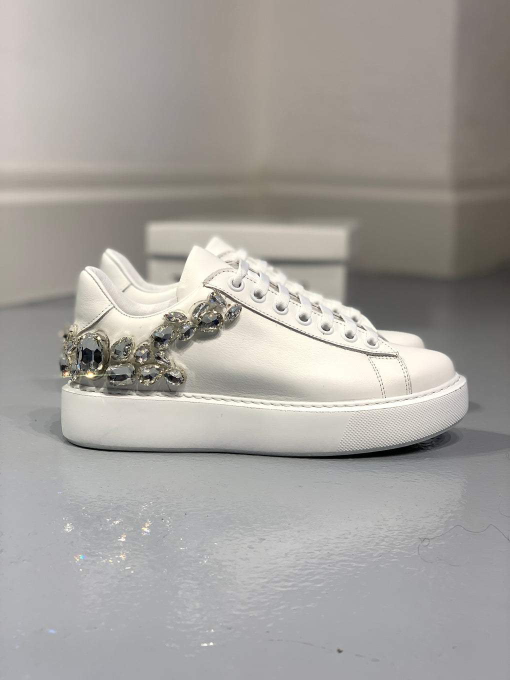 Heel studded sneakers