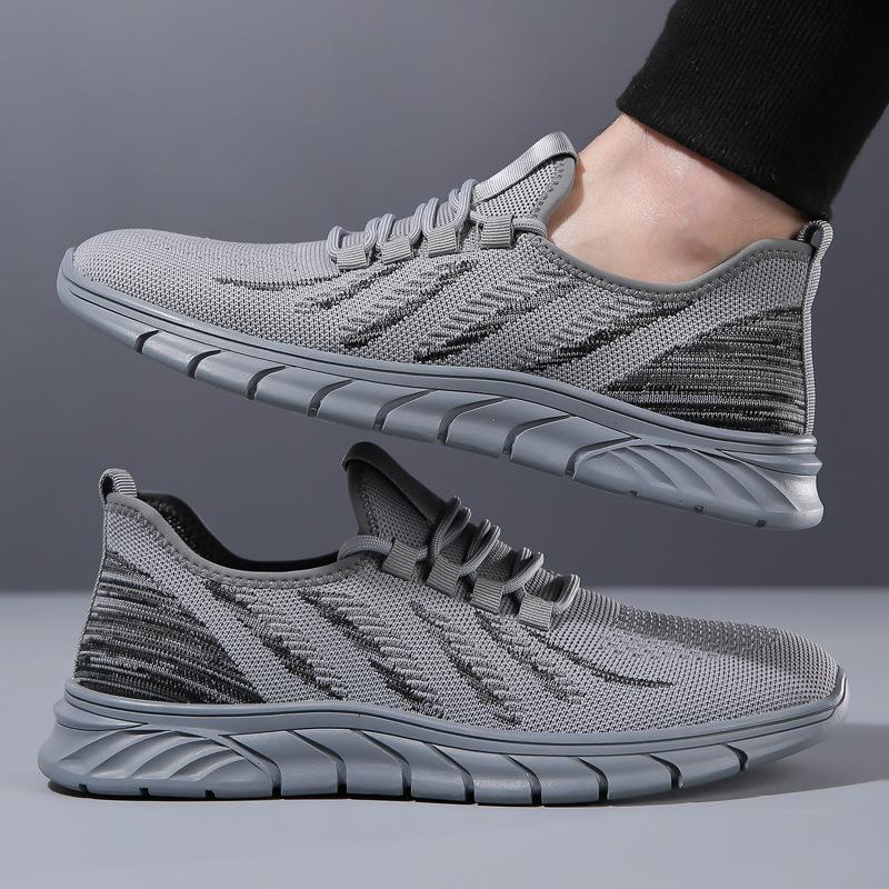 Breathable mesh flying sneakers