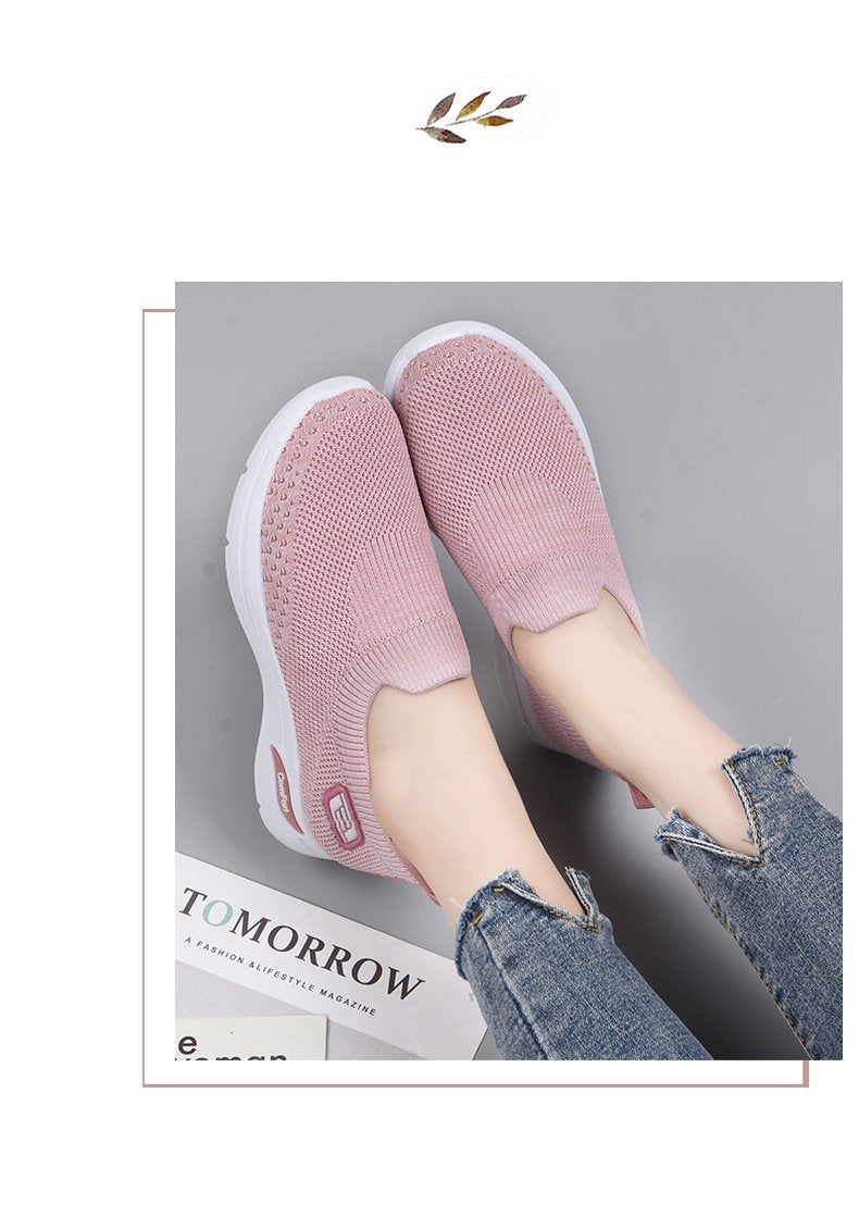 Leisure step soft bottom orthopedic sneakers