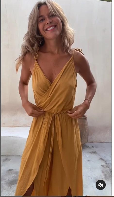 SHORE THING BABE ELASTIC WAIST SLIT WIDE LEG JUMPSUIT