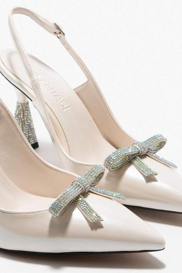 Floral sequin high heels