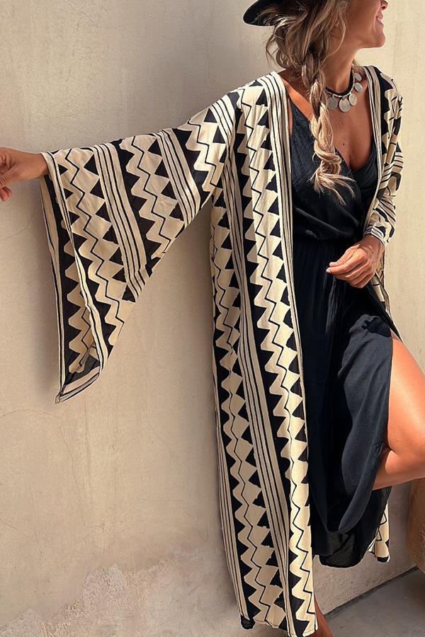 SHORE THING BABE ELASTIC WAIST SLIT WIDE LEG JUMPSUIT