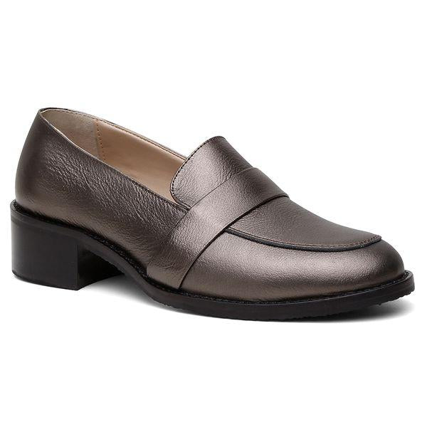 solid color loafers