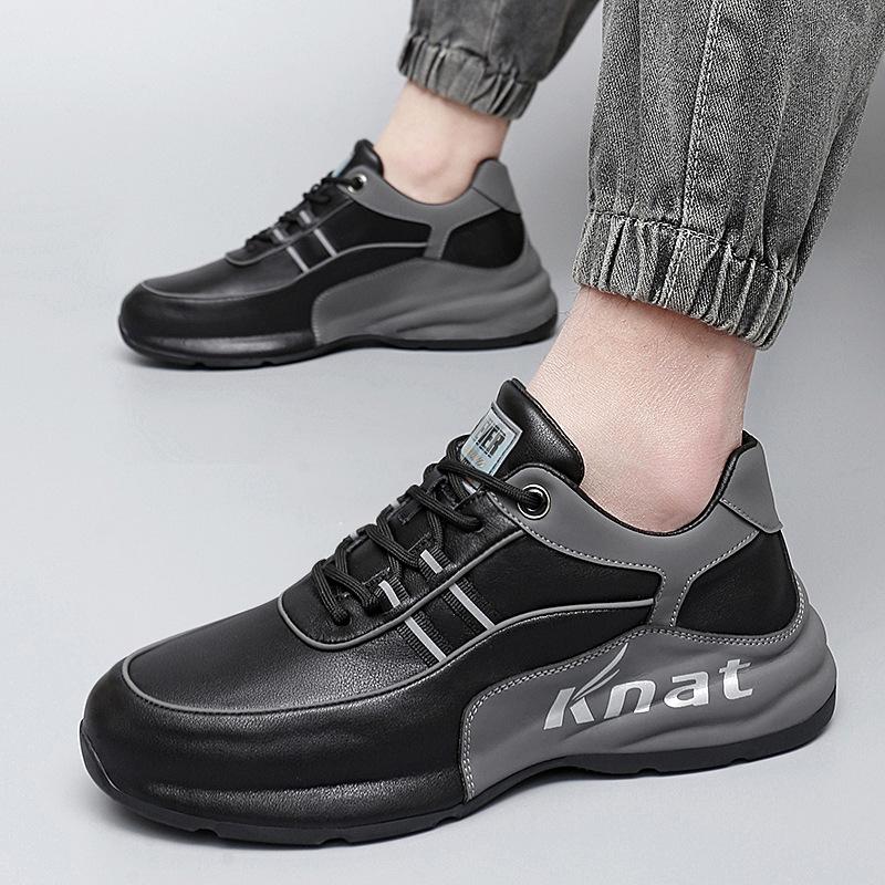 Italian handmade cowhide light luxury bottom shoes