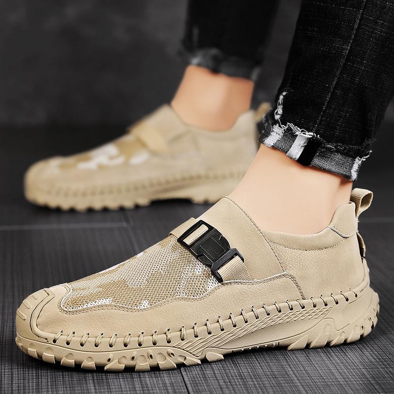 Leather wild loafers