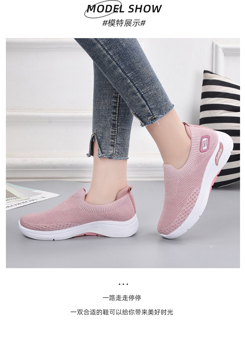 Leisure step soft bottom orthopedic sneakers