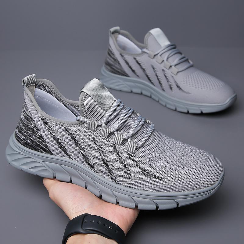 Breathable mesh flying sneakers