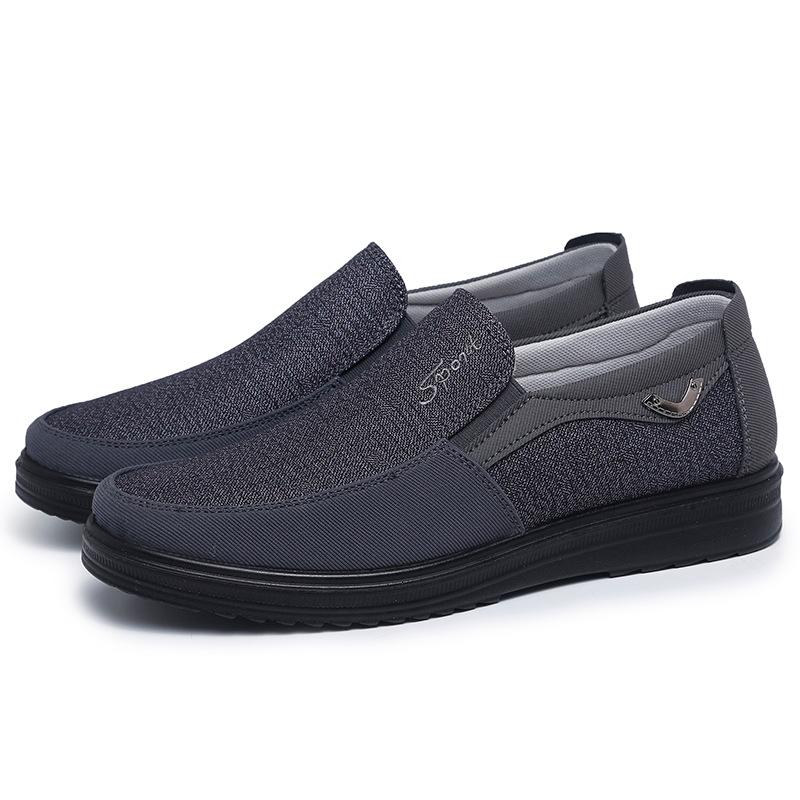 No lace walking men's casual shoes