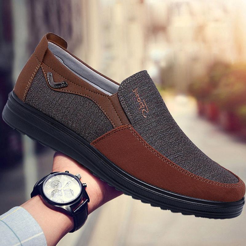 No lace walking men's casual shoes