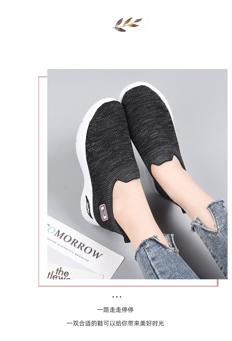Leisure step soft bottom orthopedic sneakers