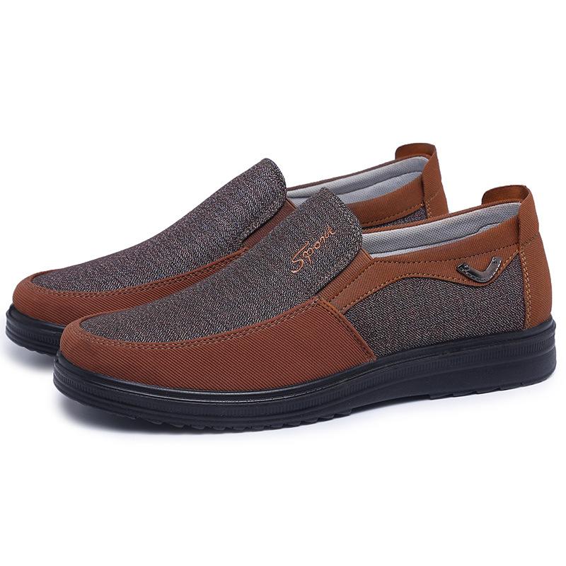 No lace walking men's casual shoes