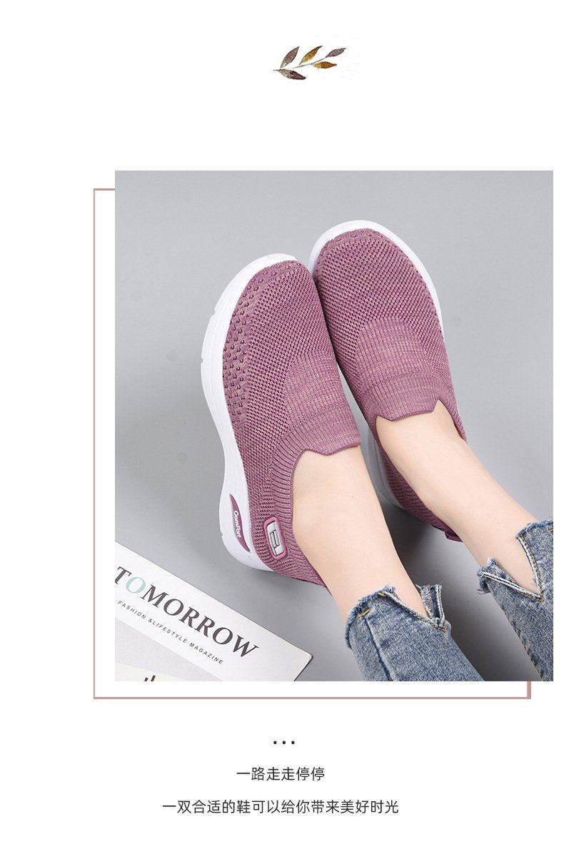 Leisure step soft bottom orthopedic sneakers