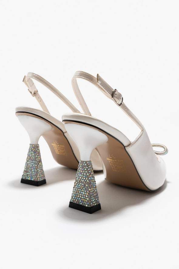 Floral sequin high heels