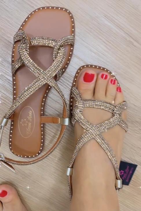 Gold Knot Sandals