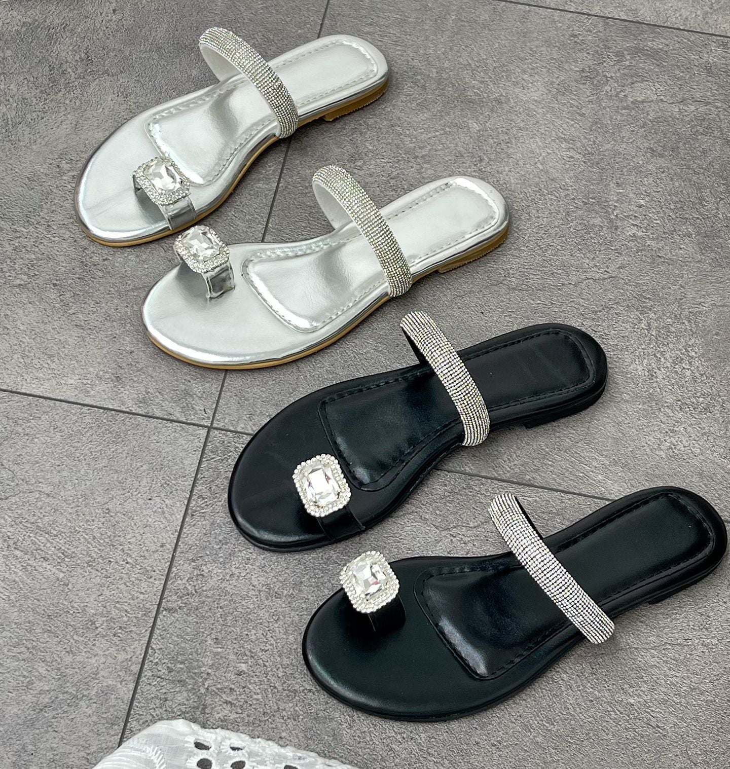 Diamond Sparkle Casual Sandals