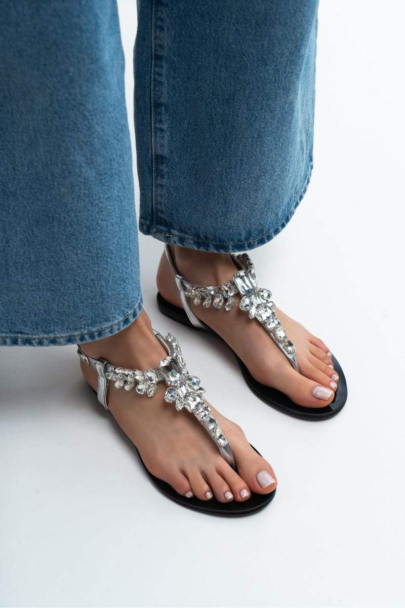Diamond Flower Sandals