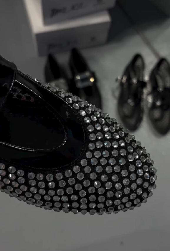 Diamond-encrusted espadrilles