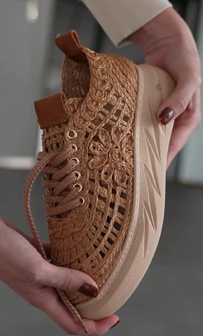 Hollow breathable cotton casual shoes