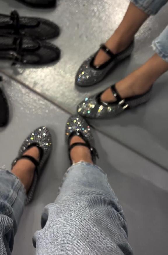 Diamond-encrusted espadrilles