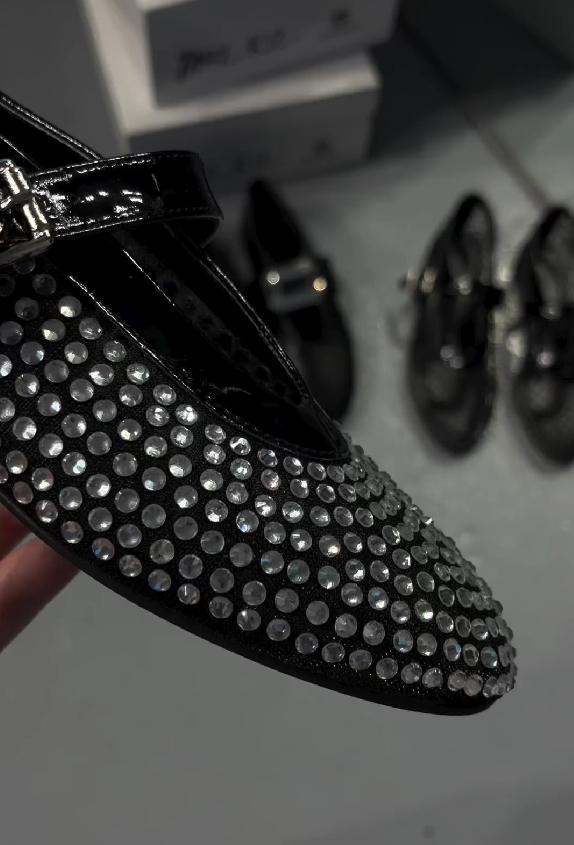 Diamond-encrusted espadrilles