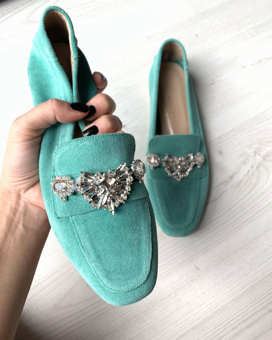 diamond loafers