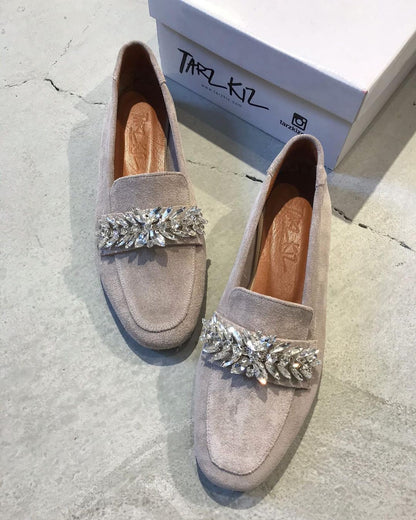 diamond tassel loafers