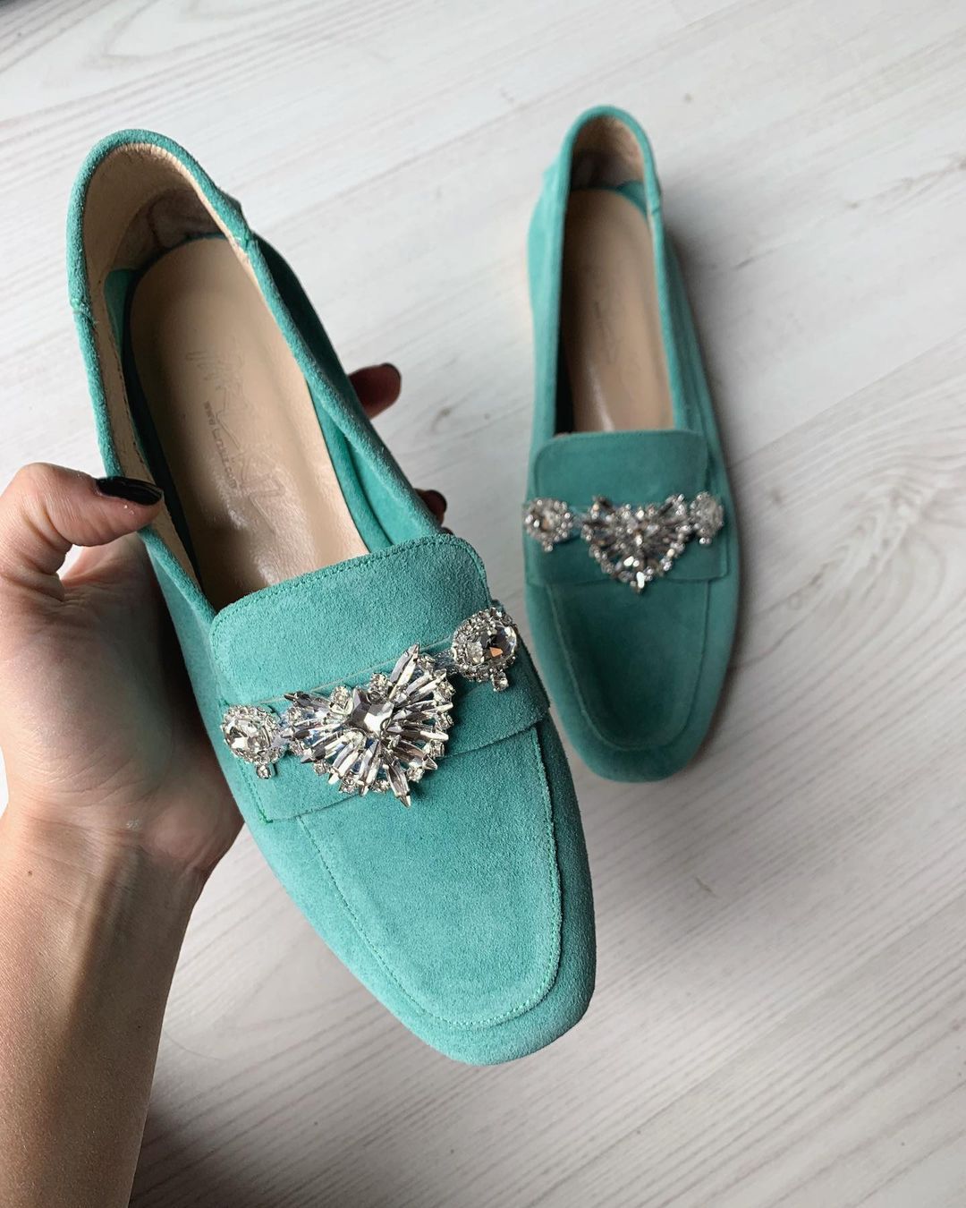 diamond loafers