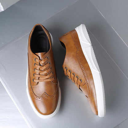 Comfortable wear resistant Italian leather sports shoes