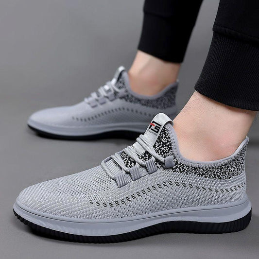 Breathable thin mesh surface soft bottom wear resistant running sports shoes