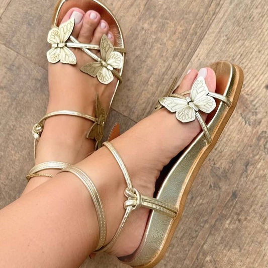 Butterfly Flat Sandals