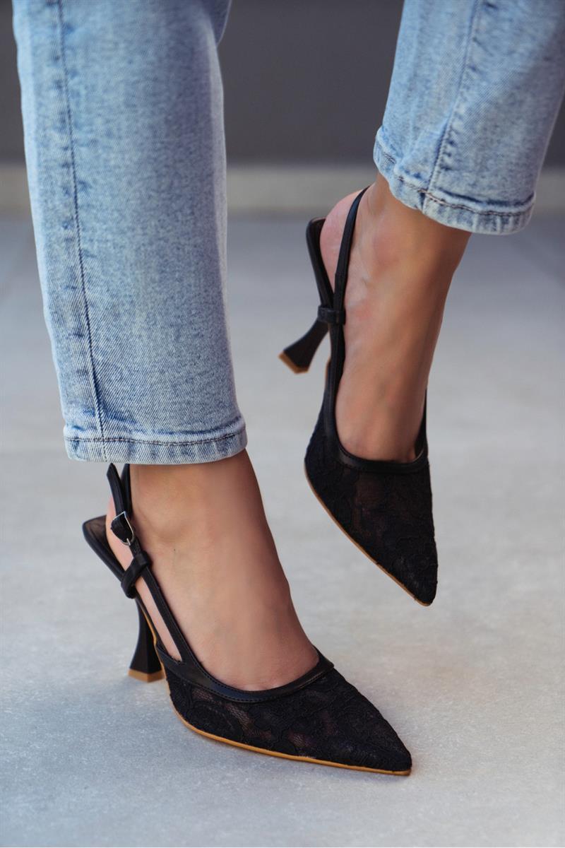 lace high heels