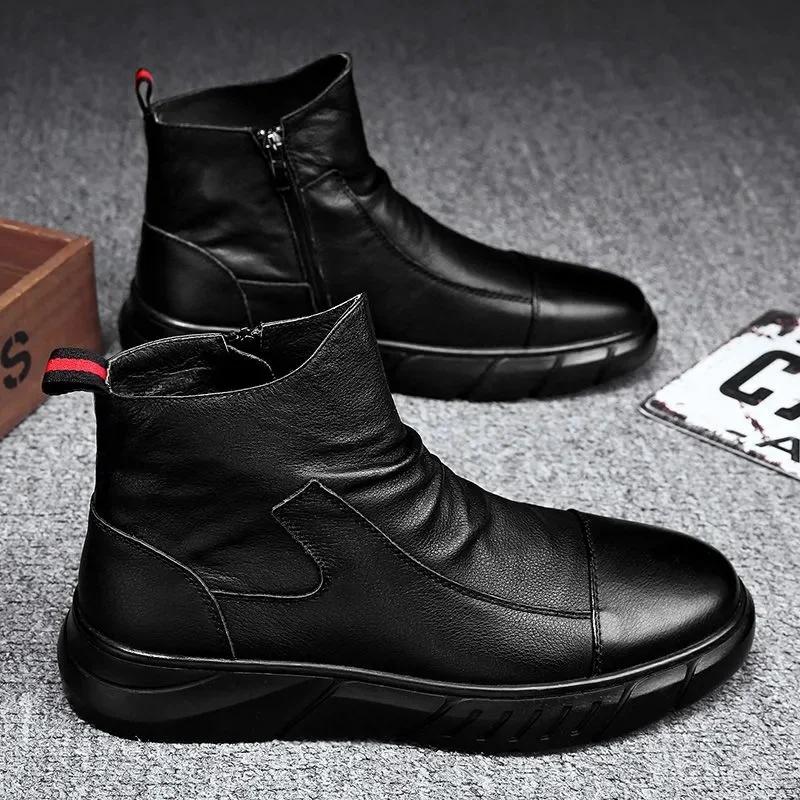 Italian Handmade Genuine Leather Zipper Martin Boots(Buy 2 Get Free Shipping✔️)