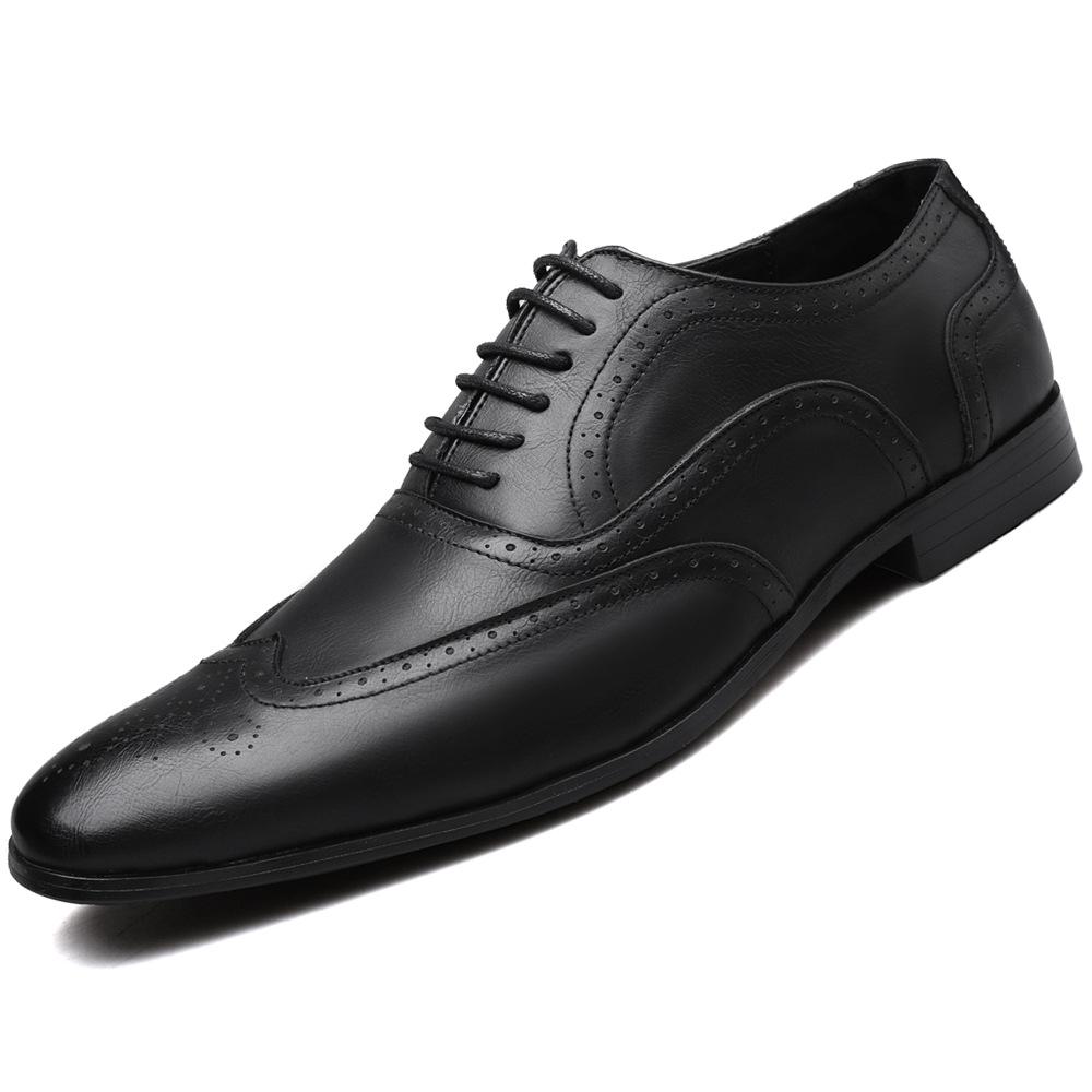 Positive leather shoes fashion Brock men's shoes