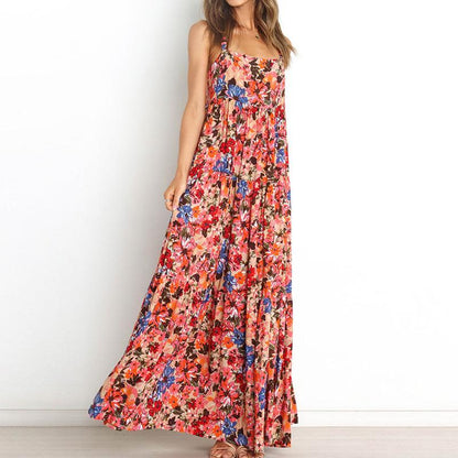 Summer New Style Floral Sexy Strapless Dress