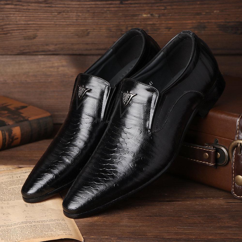 （Big Sale💥）Crocodile pattern foot leather shoes(Buy 2 Get Free Shipping✔️)