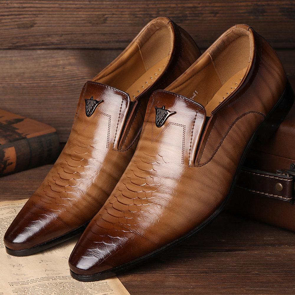 （Big Sale💥）Crocodile pattern foot leather shoes(Buy 2 Get Free Shipping✔️)