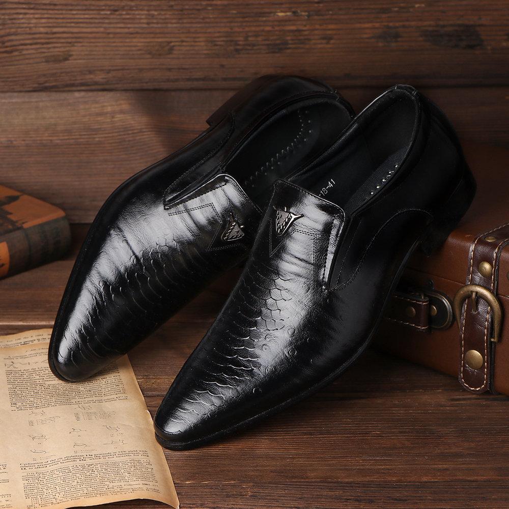 （Big Sale💥）Crocodile pattern foot leather shoes(Buy 2 Get Free Shipping✔️)