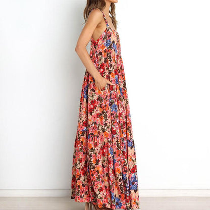 Summer New Style Floral Sexy Strapless Dress