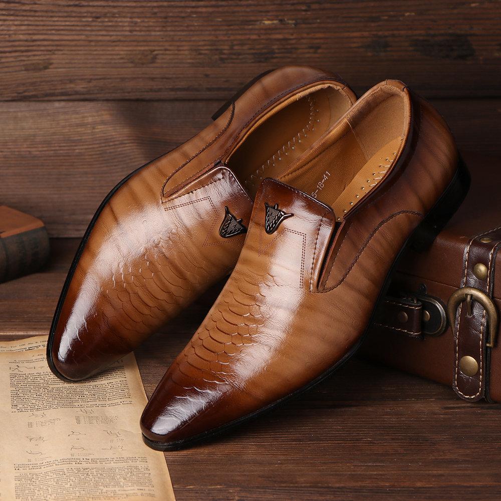 （Big Sale💥）Crocodile pattern foot leather shoes(Buy 2 Get Free Shipping✔️)