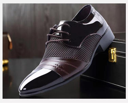 The new four seasons business casual leather shoes