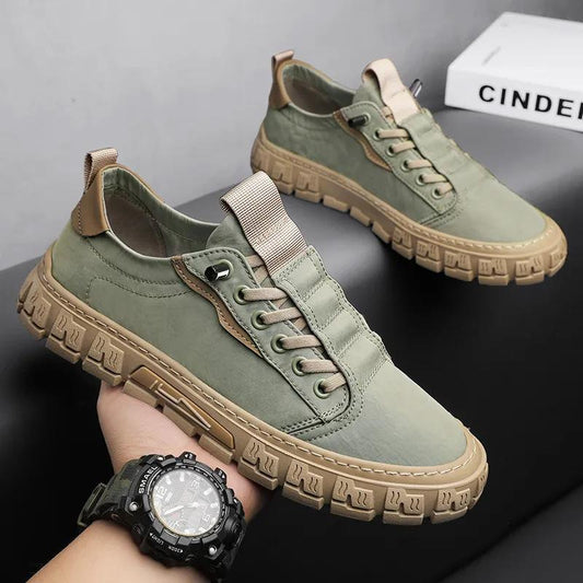 Non slip wear resistant casual breathable canvas shoes