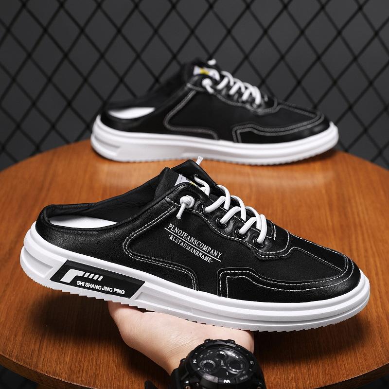 Fashion half supported shoes summer breathable casual men's shoes