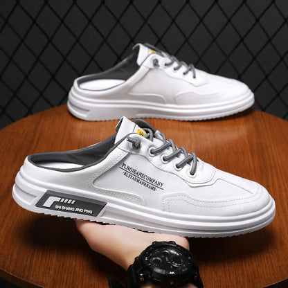 Fashion half supported shoes summer breathable casual men's shoes