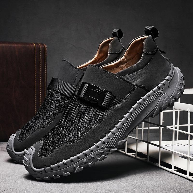 Leather wild loafers