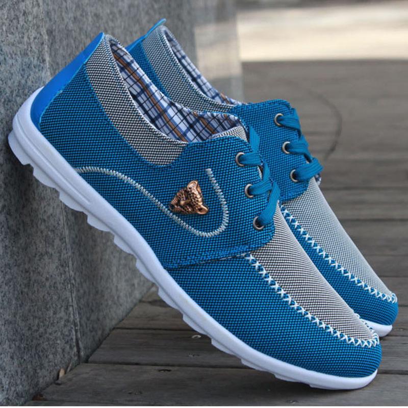 Leopard head casual canvas shoes