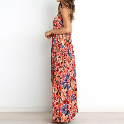 Summer New Style Floral Sexy Strapless Dress