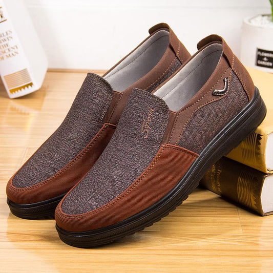 No lace walking men's casual shoes