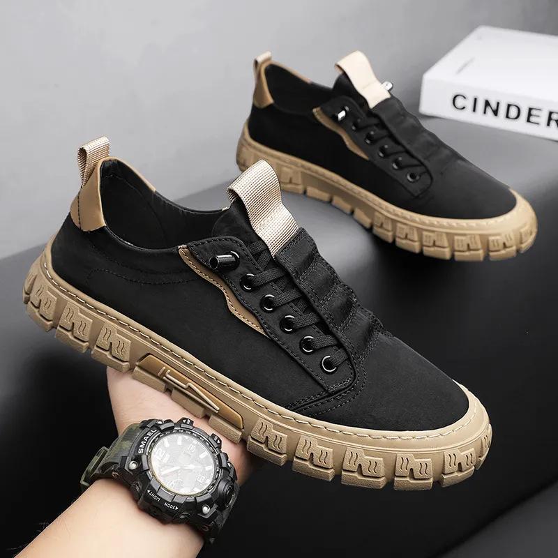 Non slip wear resistant casual breathable canvas shoes